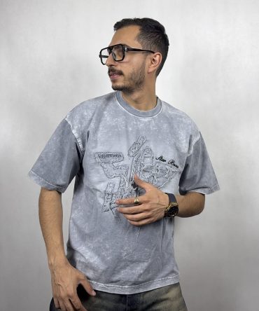 تیشرت دو نخ سنگ شور STAR